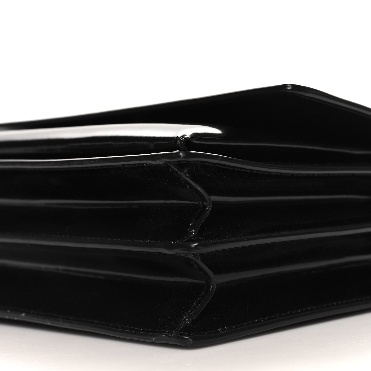 Saint Laurent Glazed Calfskin Medium Monogram Sunset Black 9 of 9