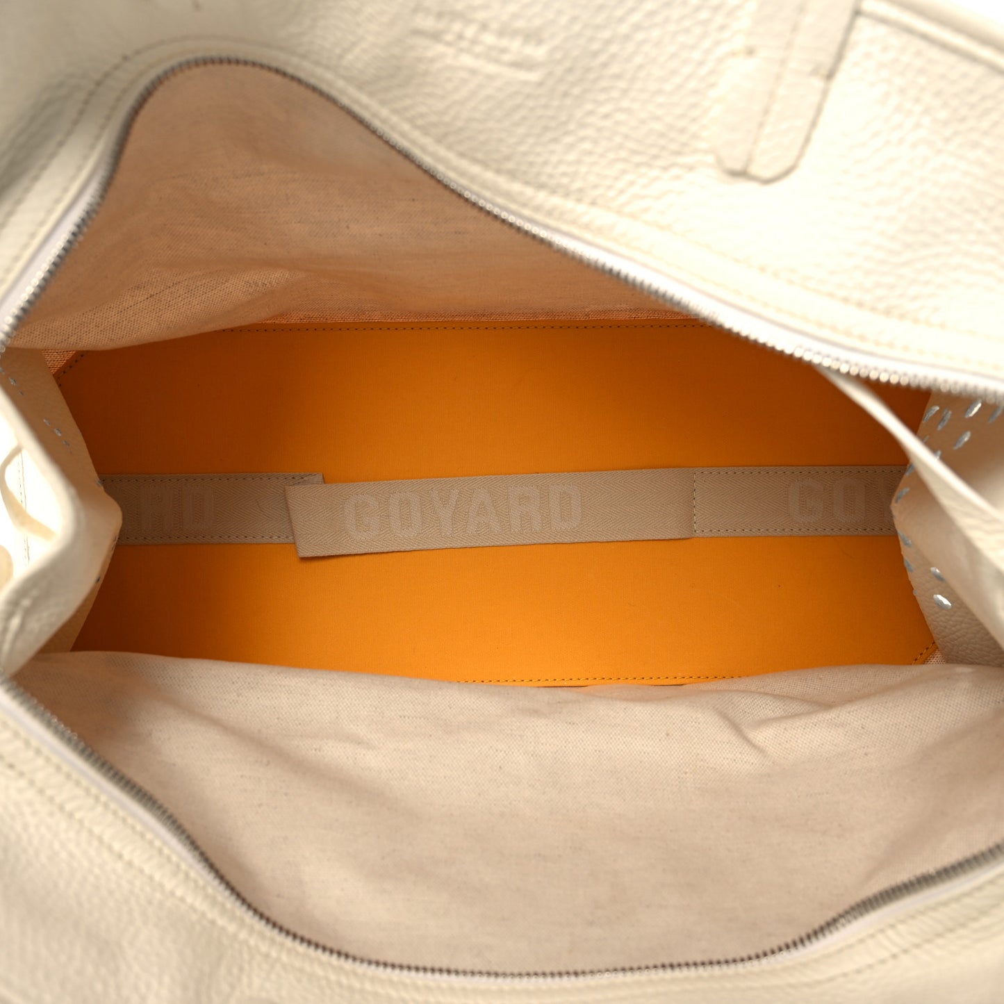 Goyardine Sac Hardy Pet Carrier PM White