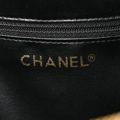 Chanel Lambskin Diamond Stitch Cosmetic Case Black 6 of 9
