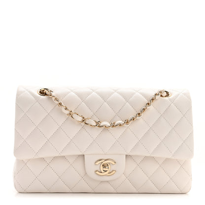 Chanel Caviar Quilted Medium Double Flap White 1 of 12