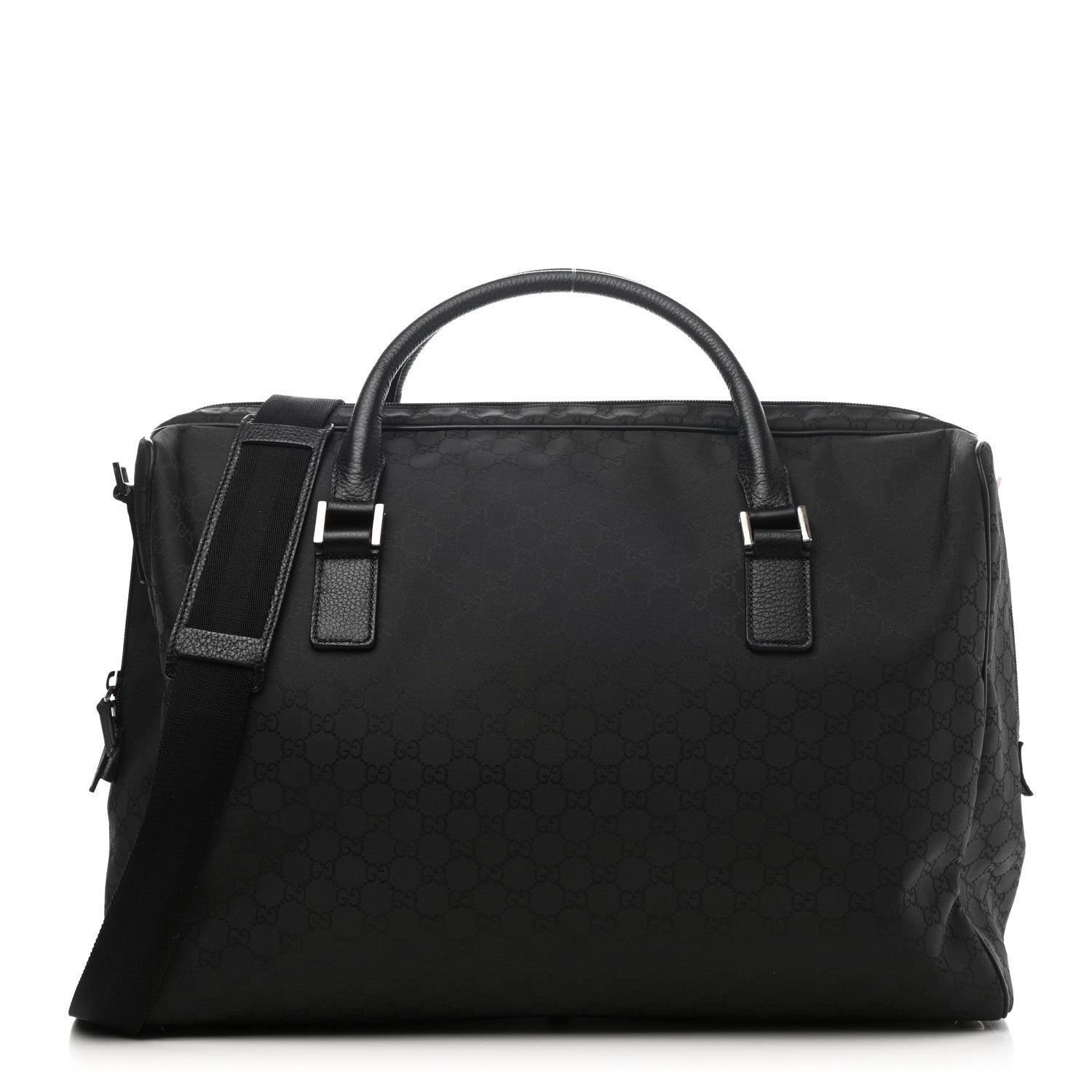Gucci Nylon Monogram Large Duffle Bag Black 1 of 9