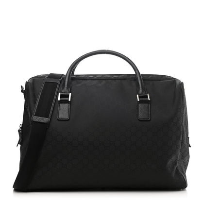Gucci Nylon Monogram Large Duffle Bag Black 1 of 9