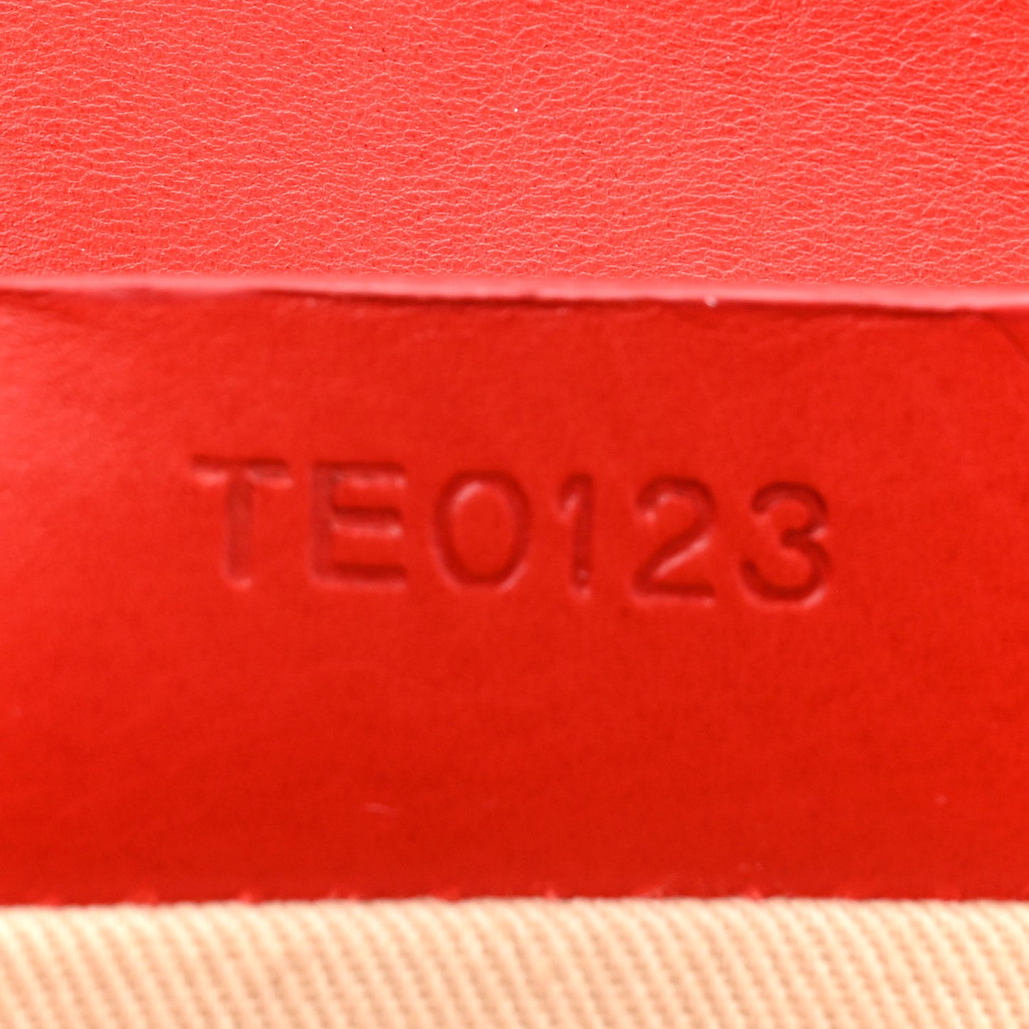 Calfskin Long Clutch With Me Blood Orange