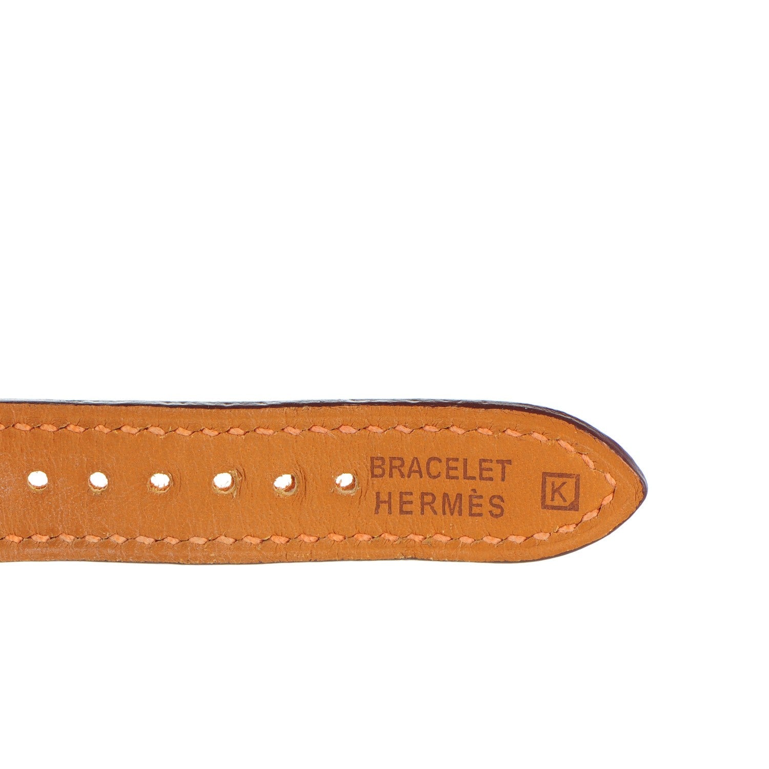 Hermes Stainless Steel Swift 21mm Heure H Hour Quartz Watch Orange 7 of 9