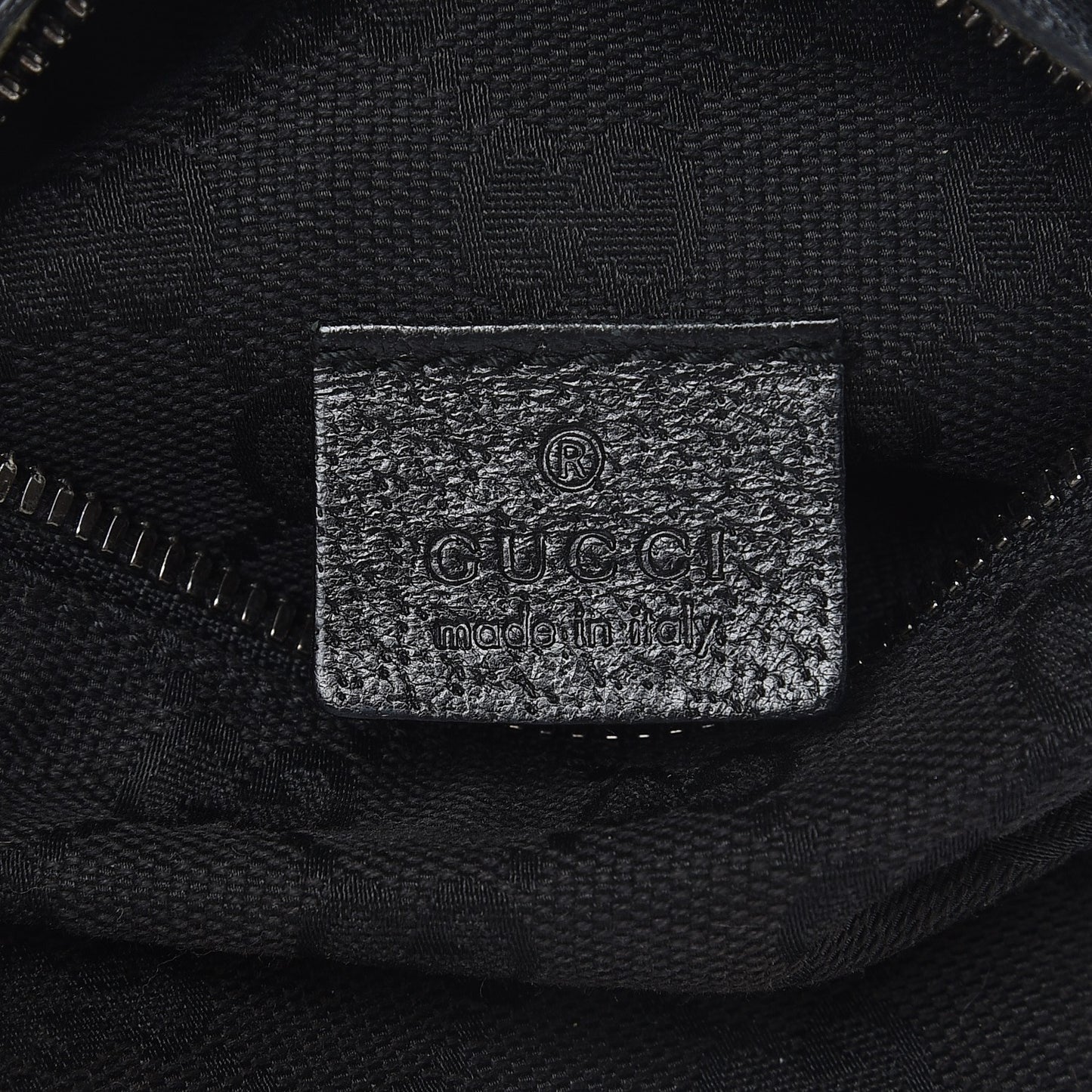 GG Monogram Double Pocket Belt Bag Black
