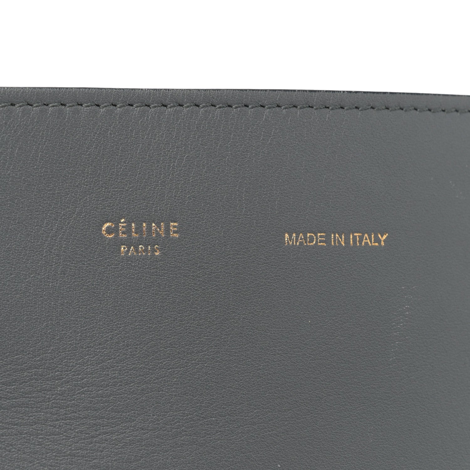 Celine Shiny Smooth Calfskin Small Twisted Cabas Kohl Cloud 7 of 15
