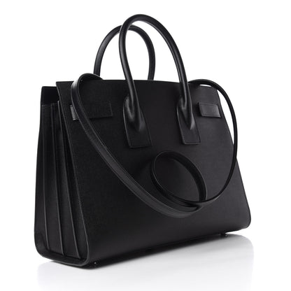 Saint Laurent Grained Calfskin Small Sac De Jour Black 3 of 9