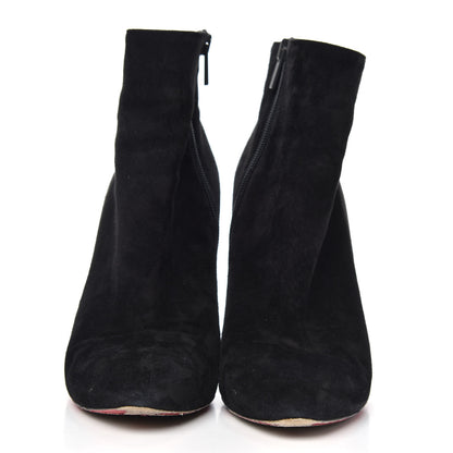 Christian Louboutin Veau Velours Eloise Booty 100 Ankle Boots 38.5 Black 2 of 9