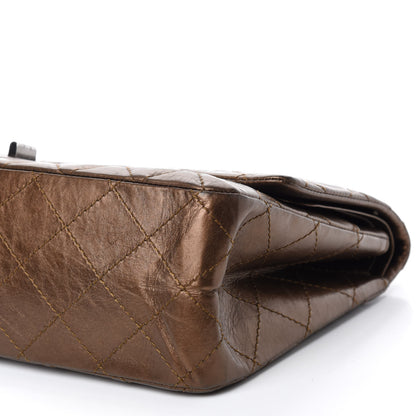Chanel Metallic Aged Calfskin Quilted 2.55 Reissue 227 Flap Bronze 7 of 11