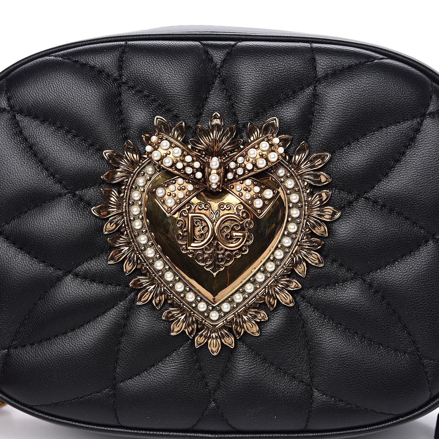 Smooth Calfskin Mini Devotion Camera Bag Black