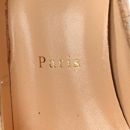 Christian Louboutin Cork Snake Print Bianca 140 Pumps 36 Beige 7 of 13