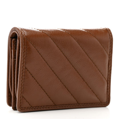 Gucci Azalea Calfskin Matelasse Diagonal GG Marmont Card Case Wallet Cuir 3 of 6