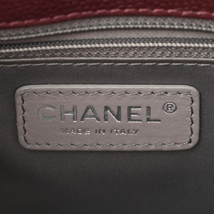 Chanel Caviar Quilted Grand Shopping Tote GST Dark Burgundy 6 of 10