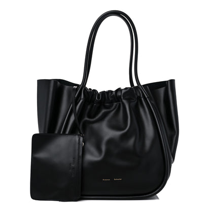 Proenza Schouler Calfskin XL Ruched Tote Black 1 of 9