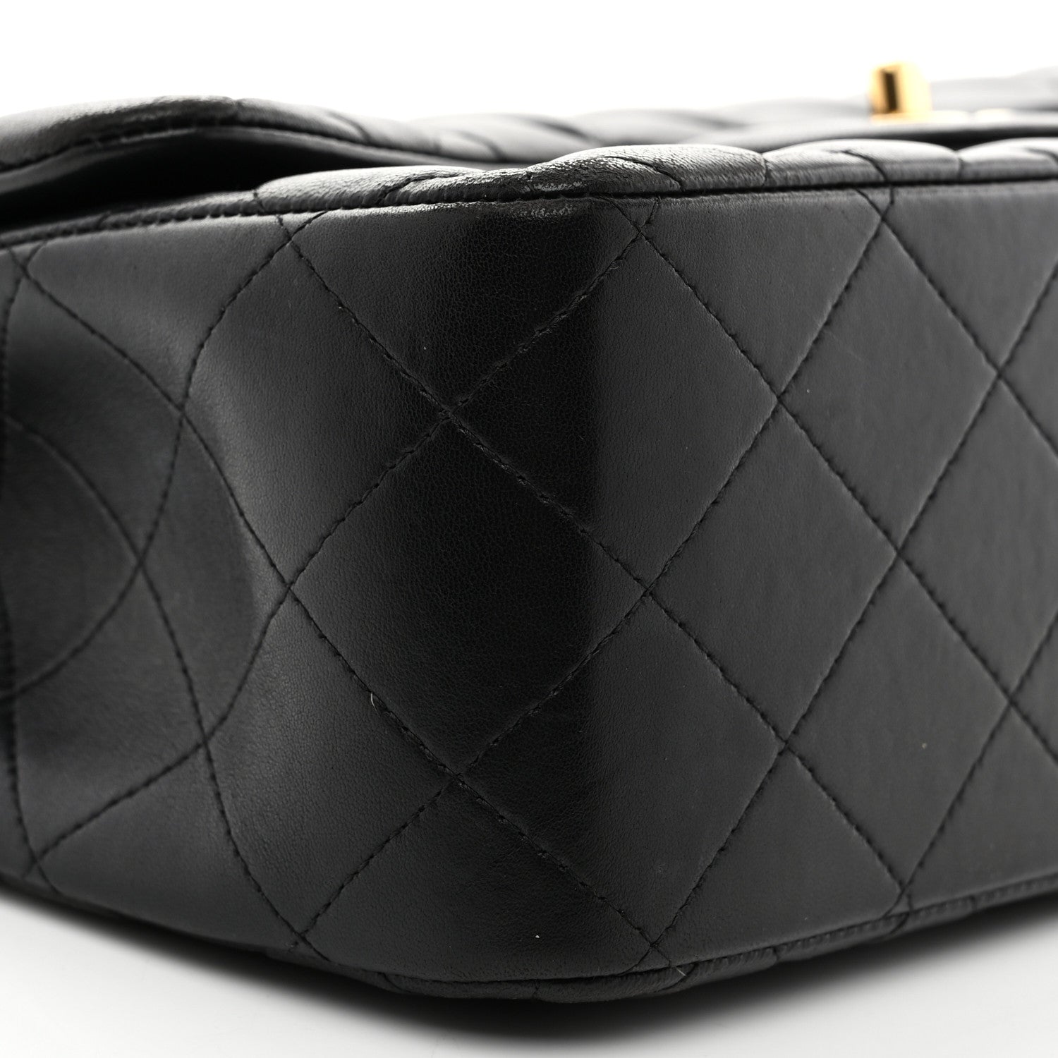 Chanel Lambskin Quilted Jumbo Double Flap Black 9 of 11