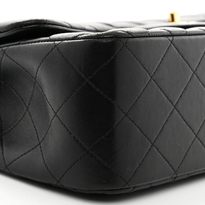 Chanel Lambskin Quilted Jumbo Double Flap Black 9 of 11