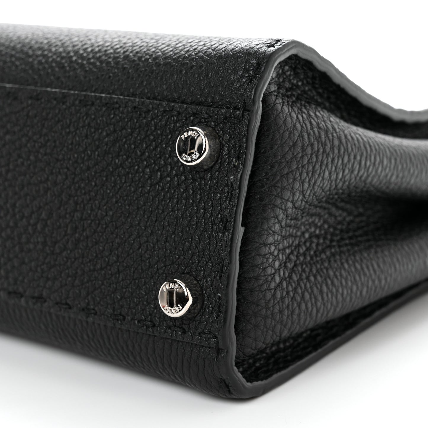 Cuoio Romano Selleria Bi-Color Mini Peekaboo Iconic Satchel Black Mou