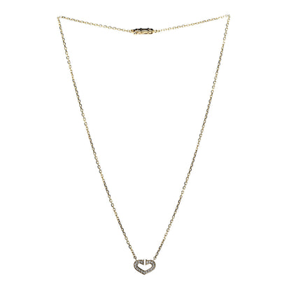 Cartier 18K Yellow Gold Diamond Hearts And Symbols Pendant Necklace 3 of 7