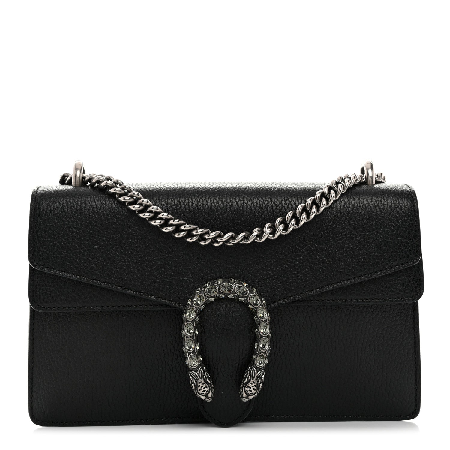 Gucci Pebbled Calfskin Small Dionysus Shoulder Bag Black 1 of 10