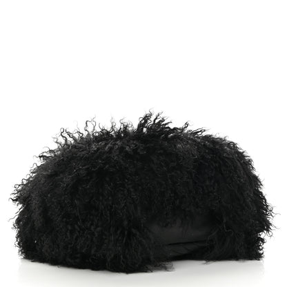 Saint Laurent Shearling Lambskin Joe Backpack Black 8 of 13