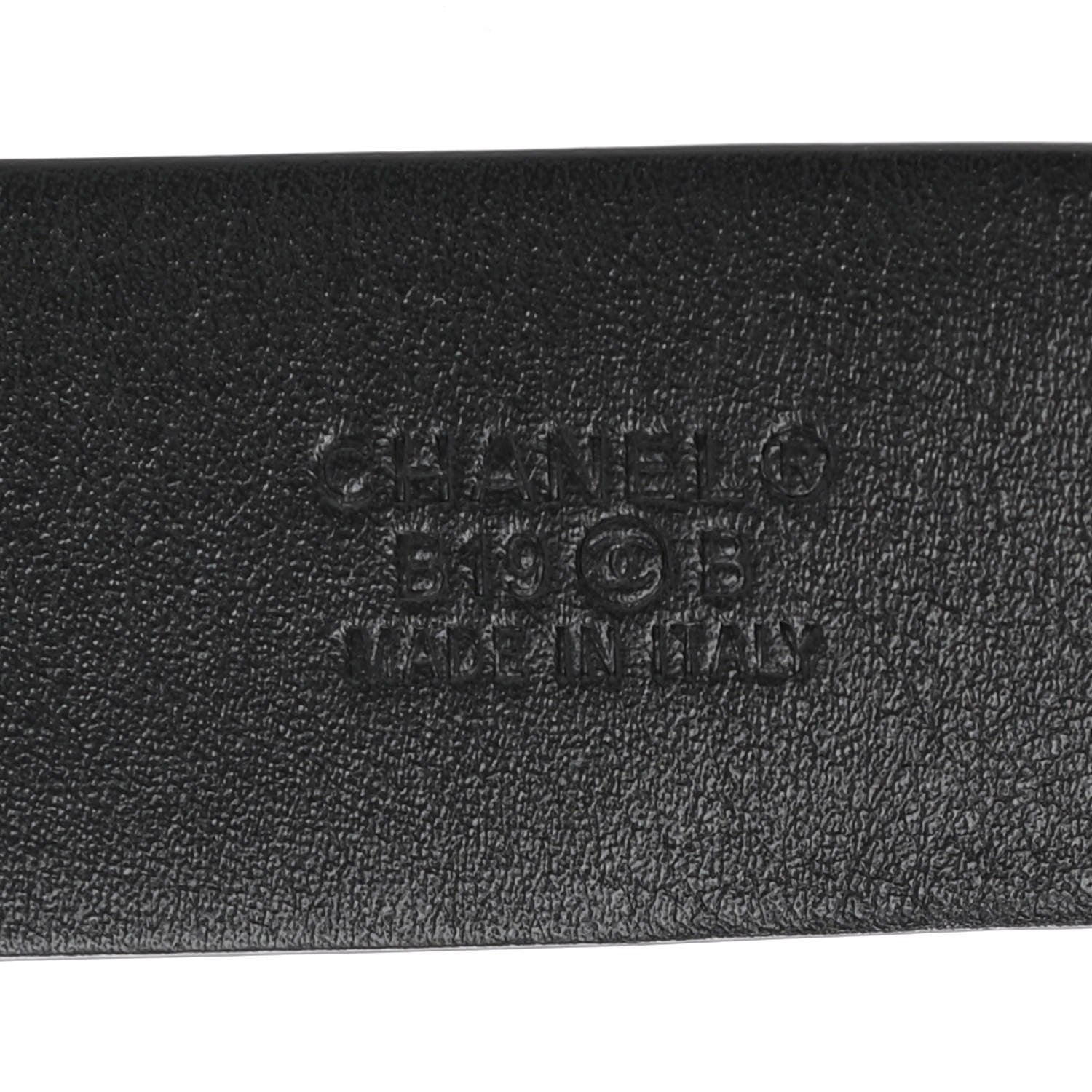 Chanel Calfskin Pearl Belt 80 32 Black 5 of 8