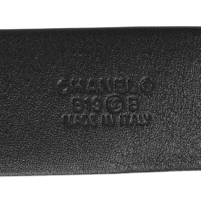 Chanel Calfskin Pearl Belt 80 32 Black 5 of 8