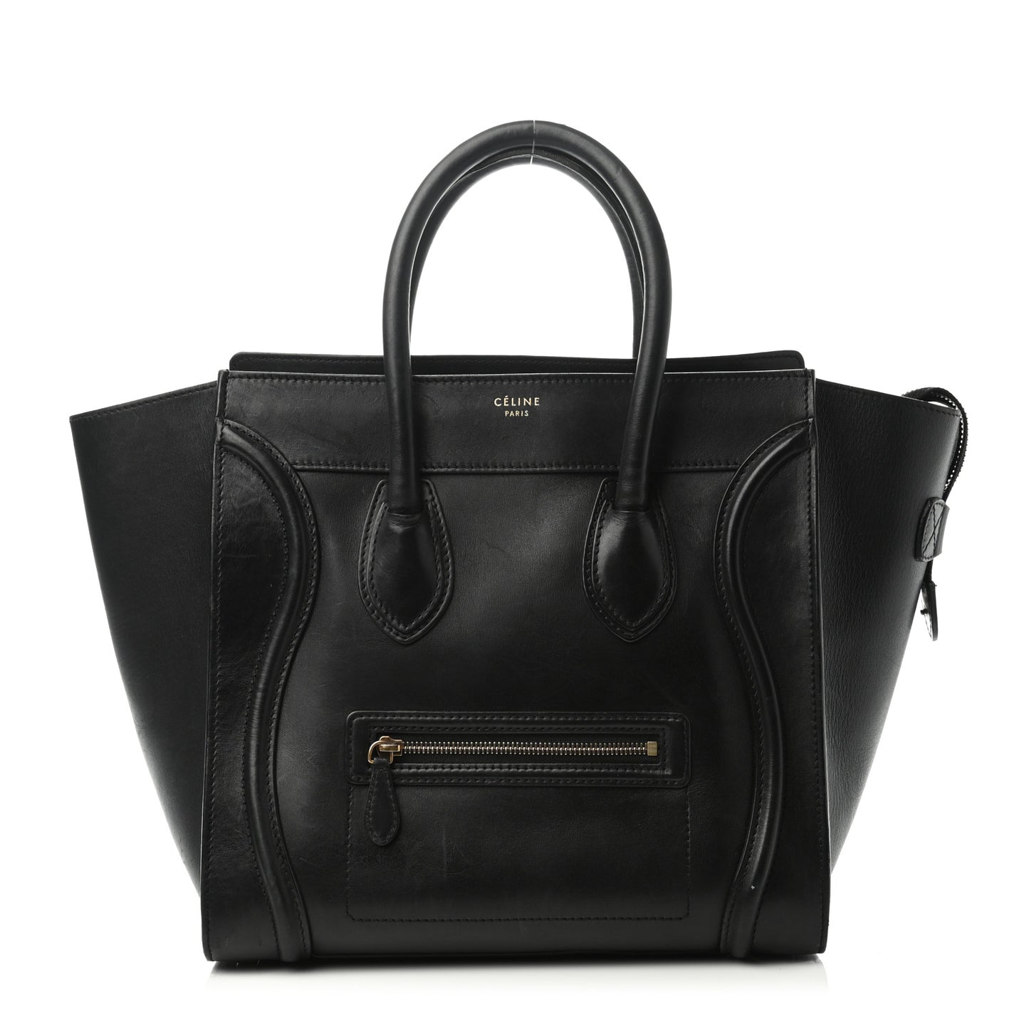 Smooth Calfskin Mini Luggage Black