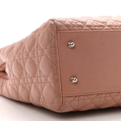 Christian Dior Lambskin Cannage Large Dior Soft Shopping Tote Bois de Rose 10 of 17