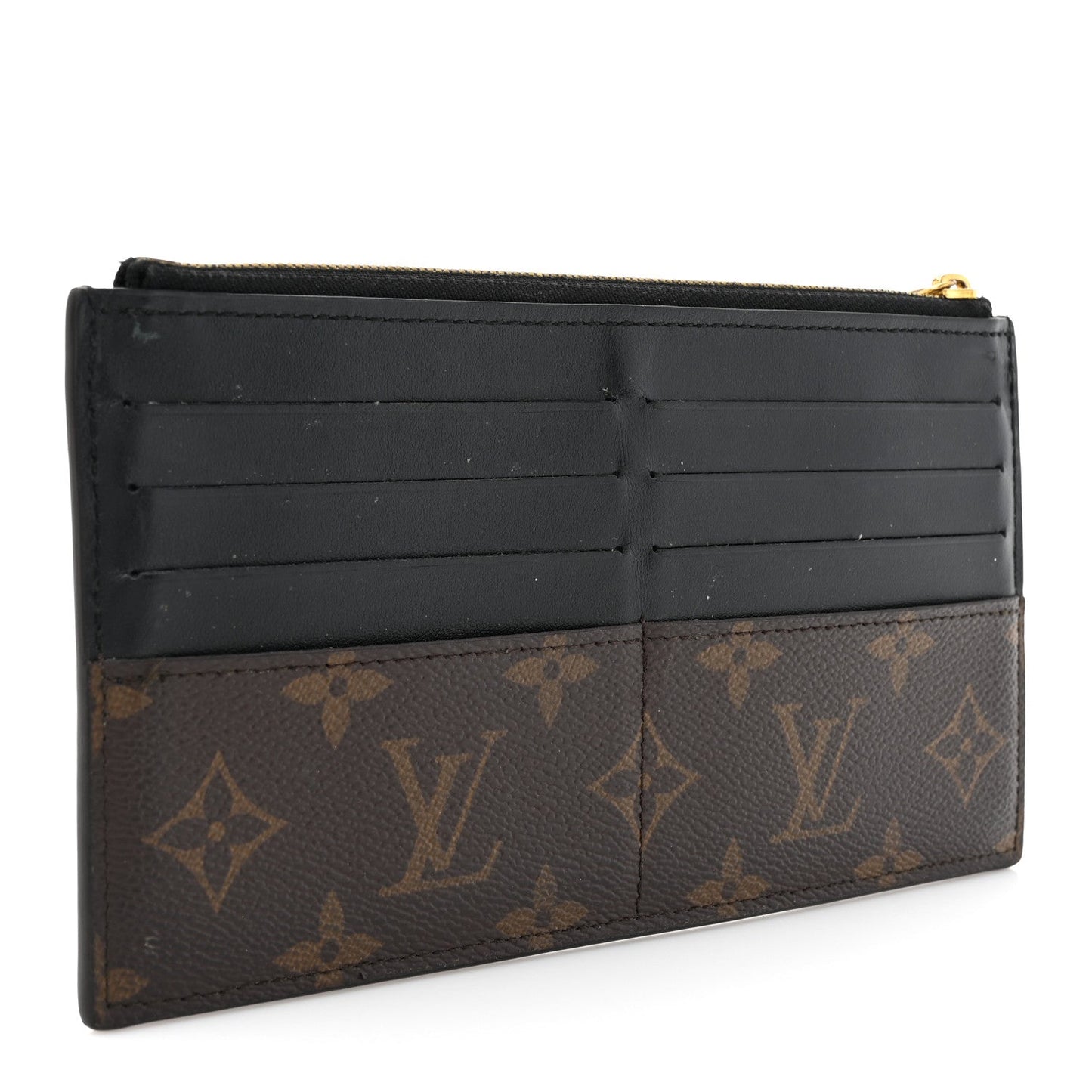 Monogram Slim Purse Black