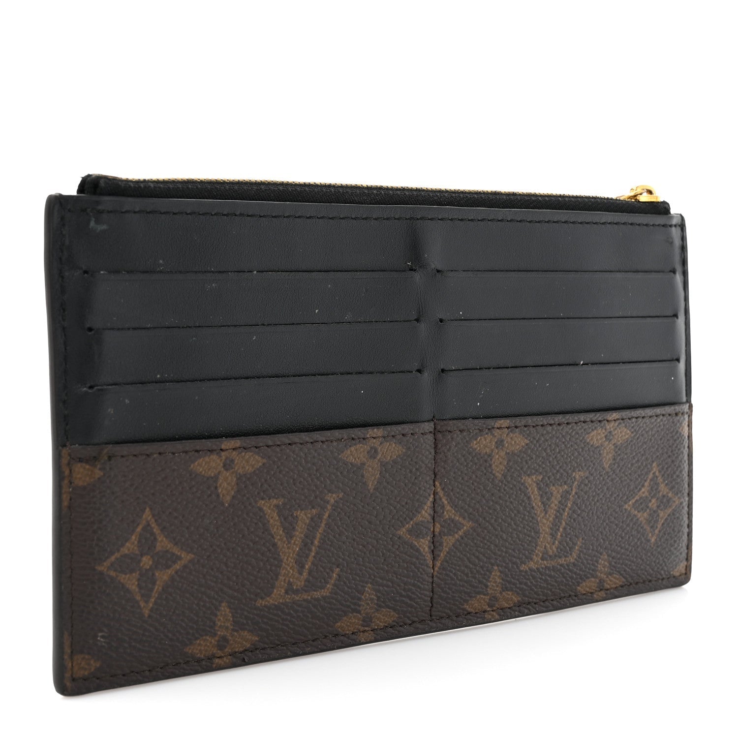 Louis Vuitton Monogram Slim Purse Black 3 of 10