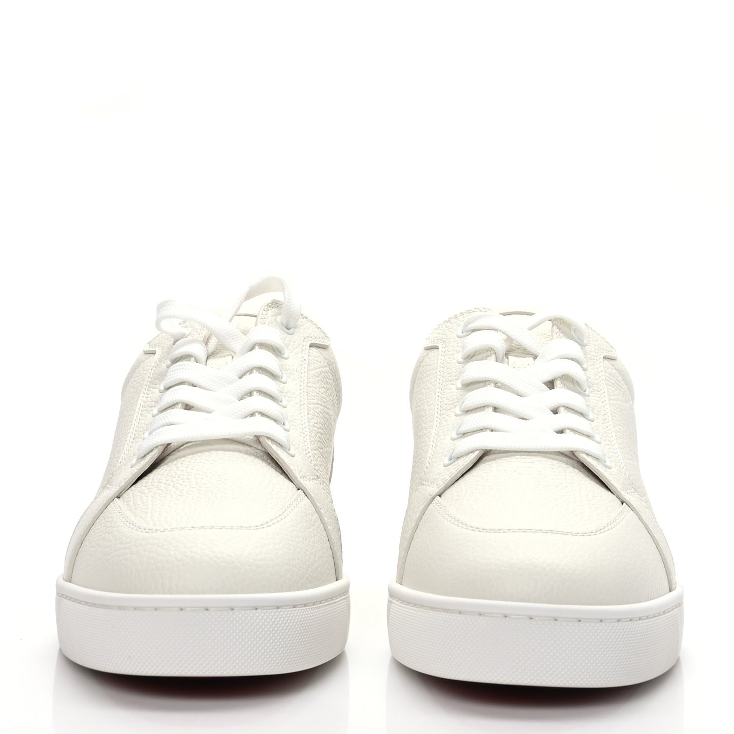 Grained Calfskin Rantulow Flat Sneakers 44.5 Latte