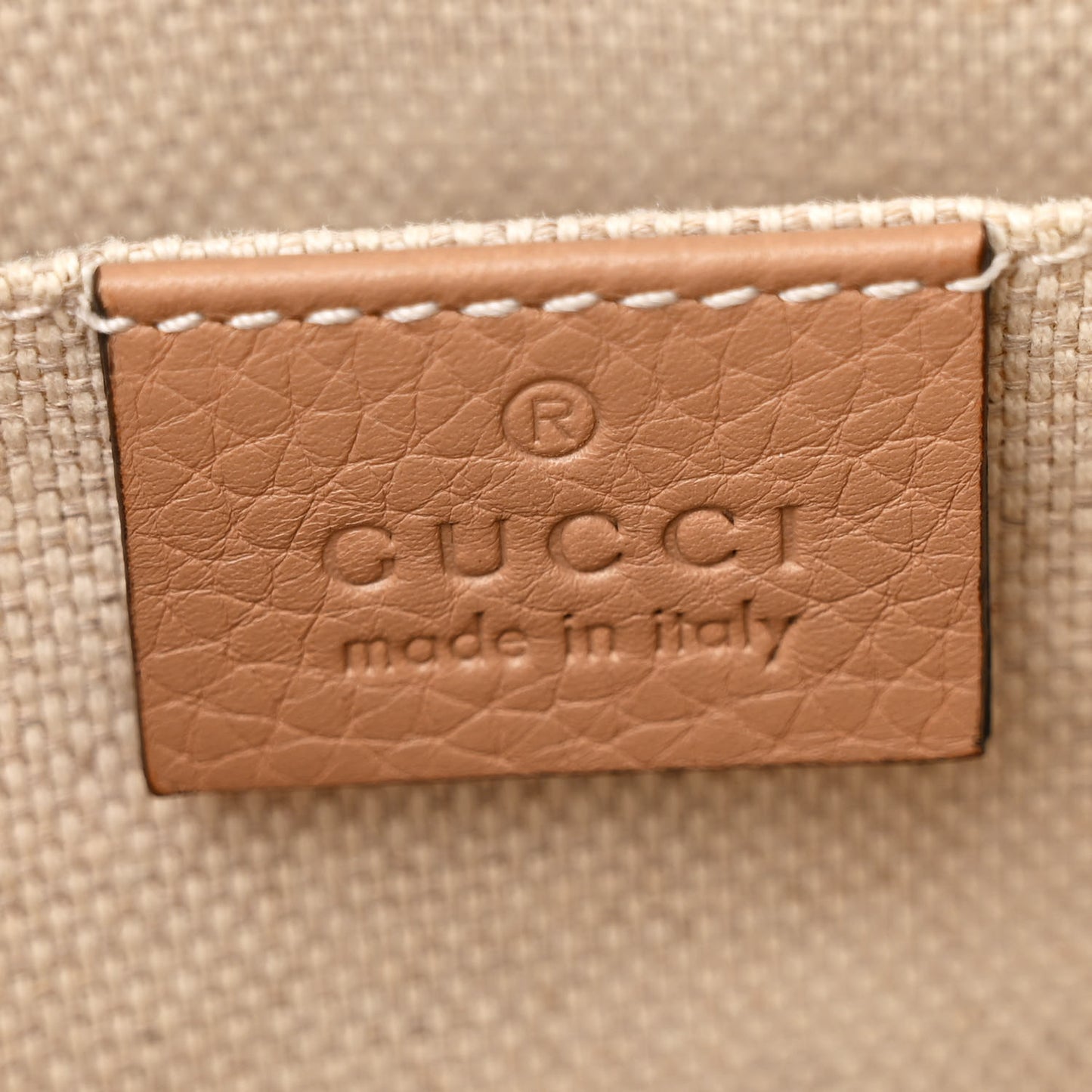 Pebbled Calfskin Small Soho Disco Bag Camelia