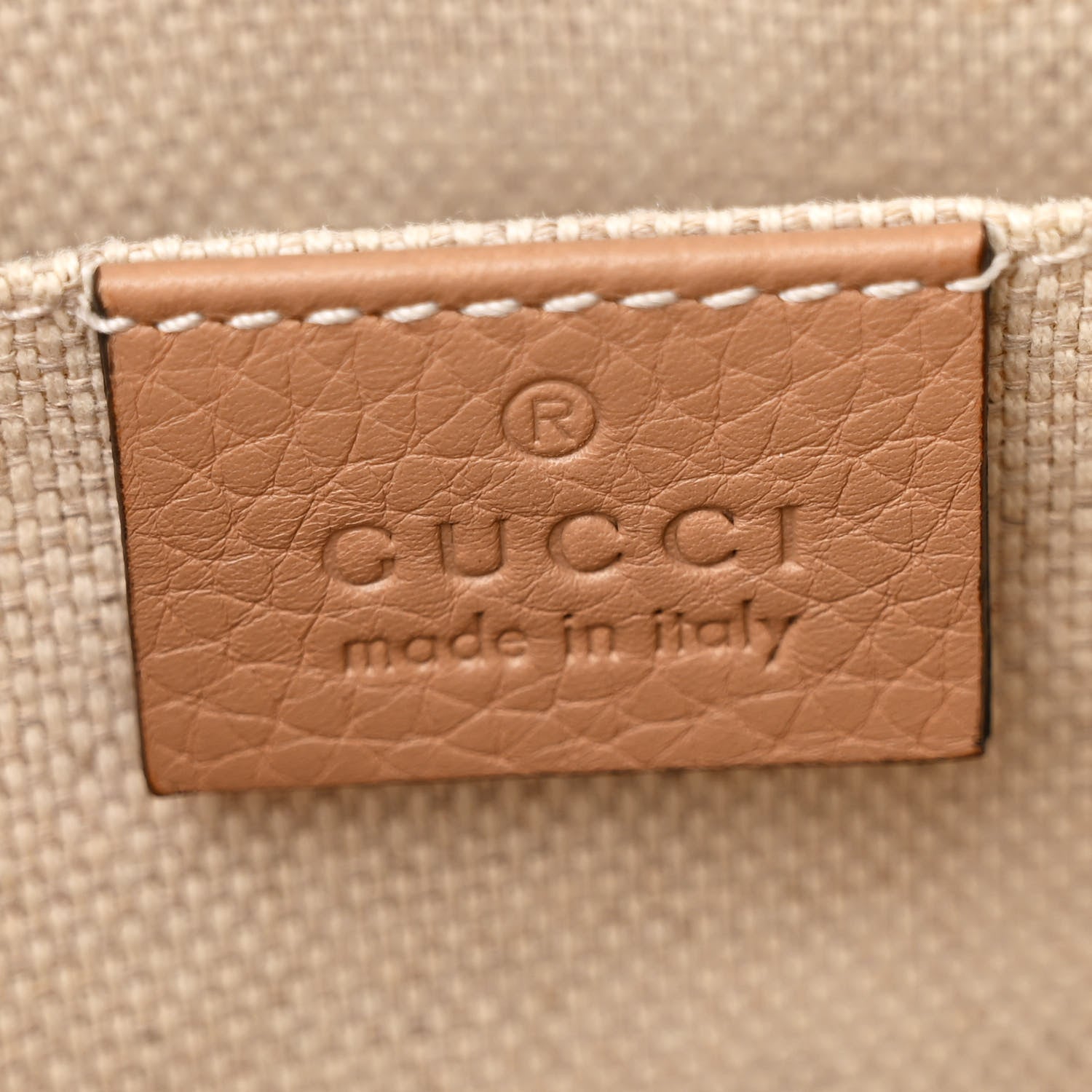 Gucci Pebbled Calfskin Small Soho Disco Bag Camelia 6 of 12