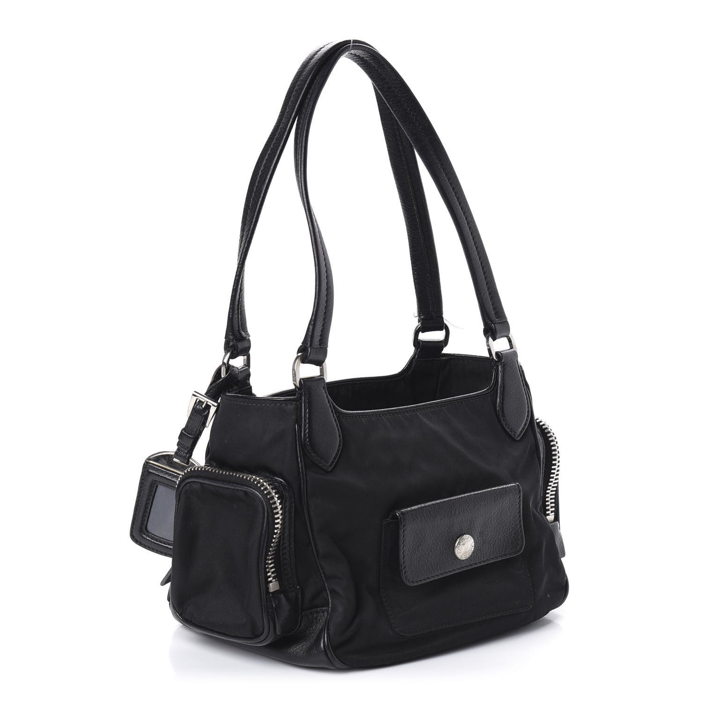 Tessuto Nylon Soft Calf Tote Black