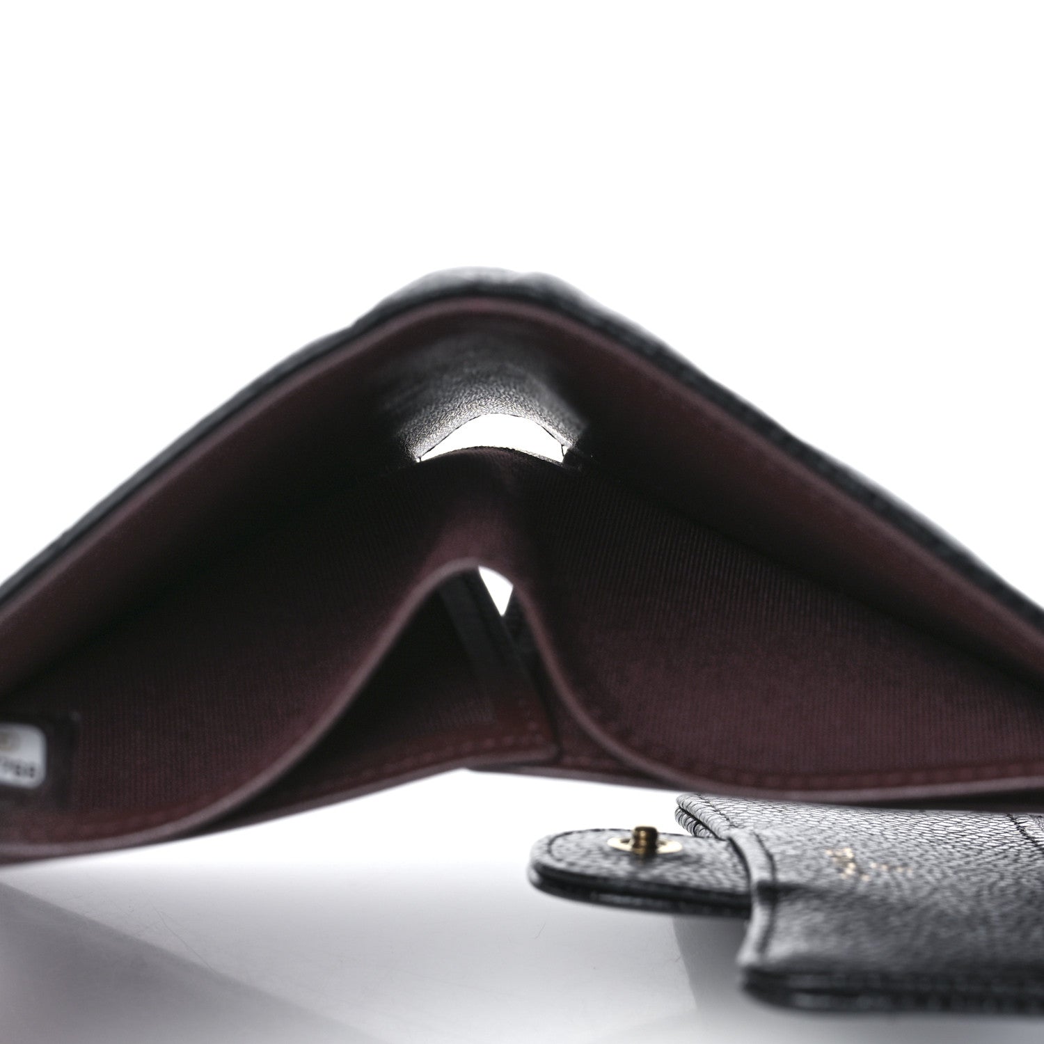 Chanel Caviar Quilted Compact Flap Wallet Black 6 of 15