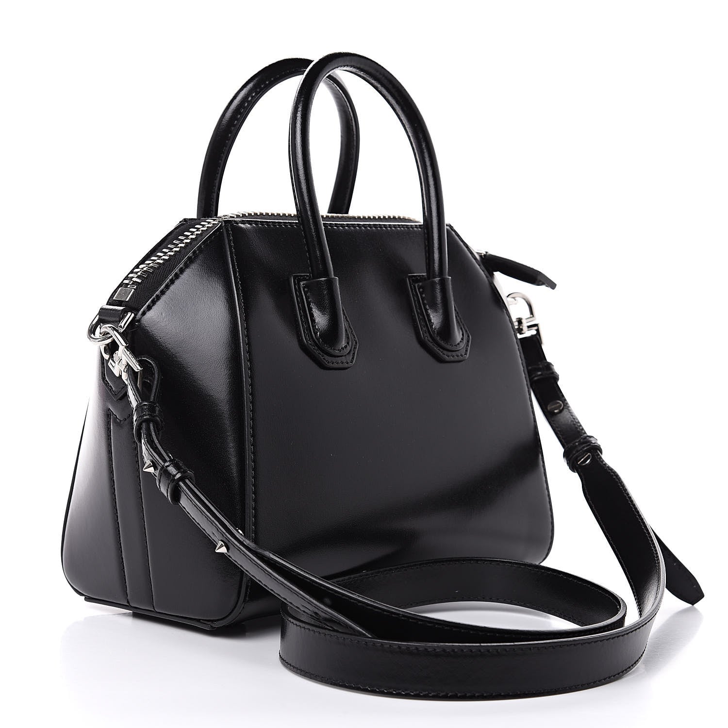 Givenchy Shiny Lord Calfskin Mini Antigona Black 3 of 10