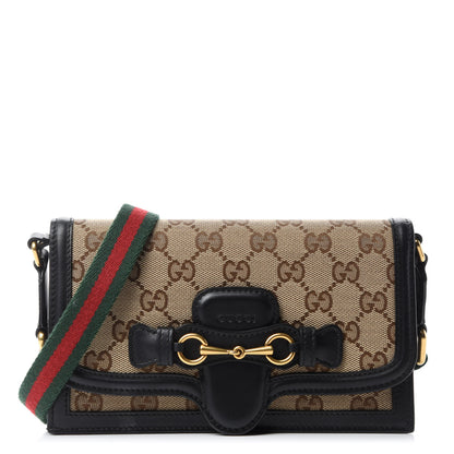 Gucci Monogram Lady Web Convertible Wallet Black 1 of 11