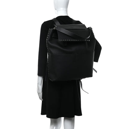 Valentino Garavani Grained Calfskin Rockstud Backpack Black 2 of 25
