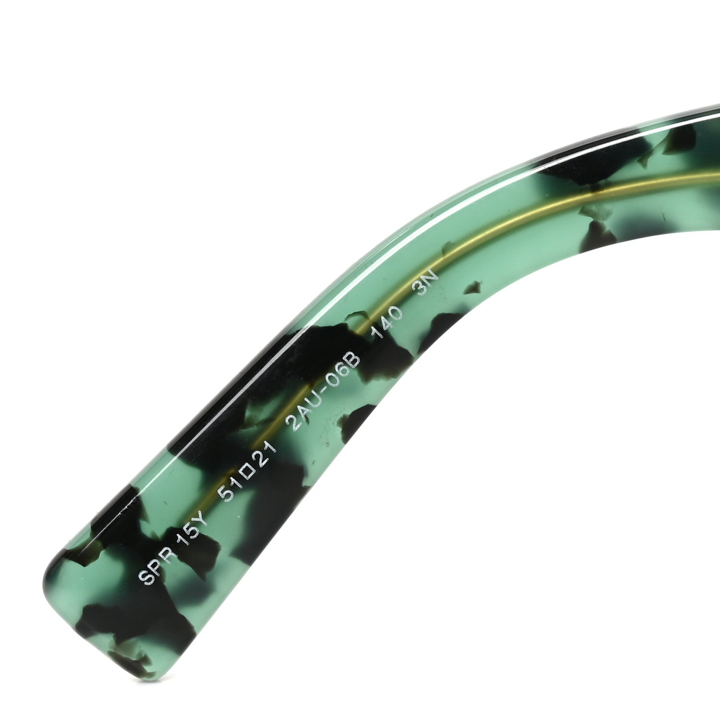 Acetate Square Sunglasses SPR 15Y Tortoise Green