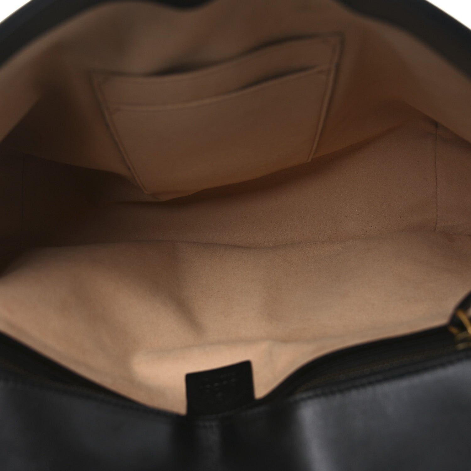 Gucci Calfskin Matelasse Large GG Marmont Top Handle Shoulder Bag Black 5 of 10