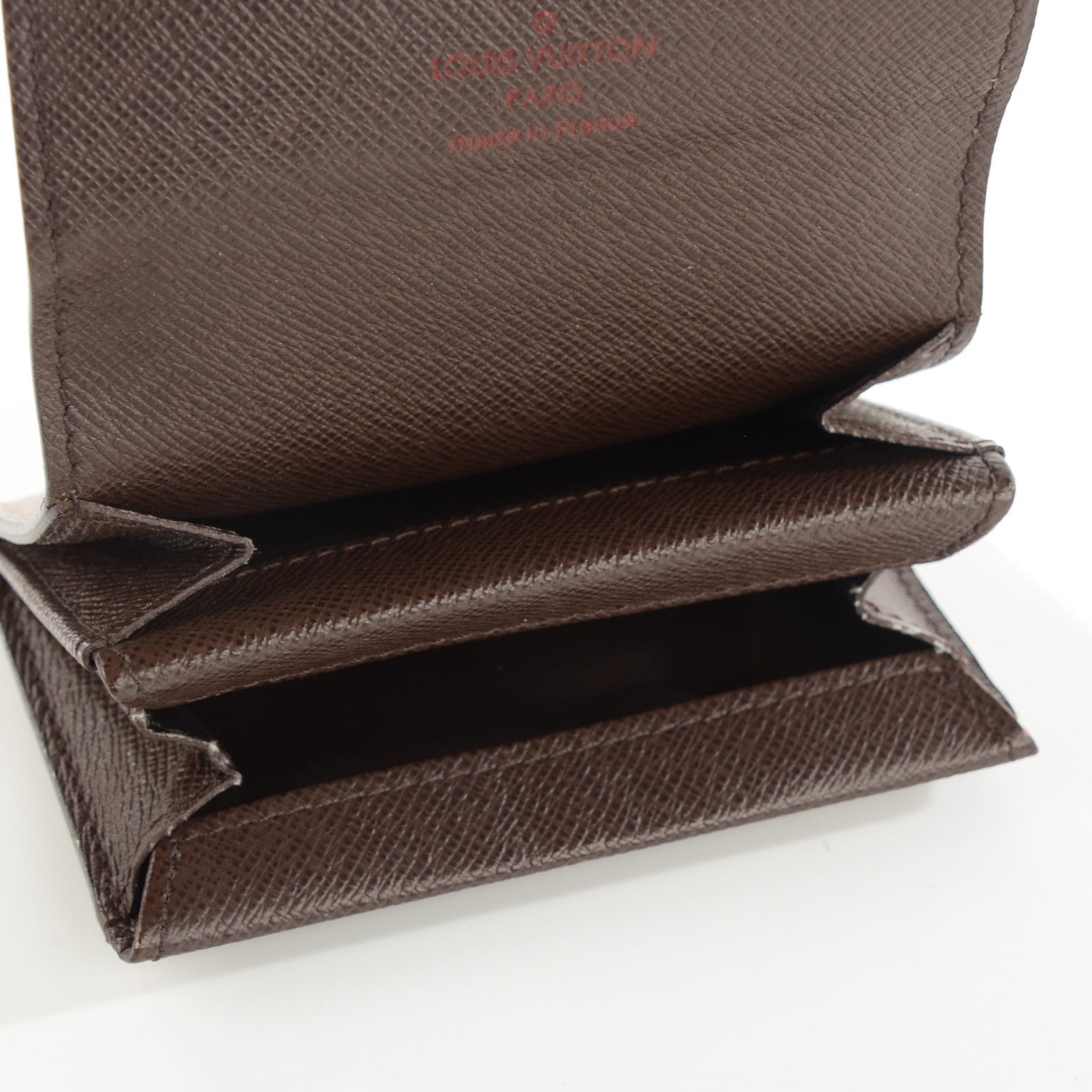 Louis Vuitton Damier Ebene Porte-Monnaie Plat Coin Purse 6 of 7