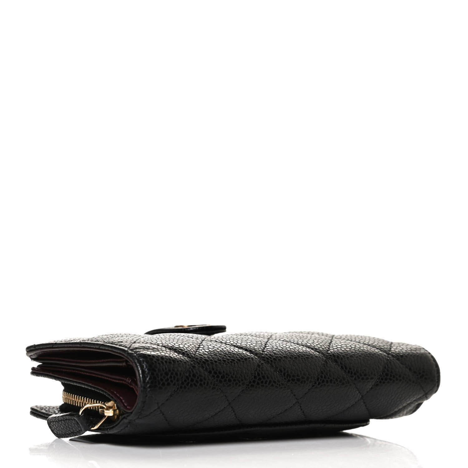 Chanel Caviar Quilted CC French Wallet Black 4 of 11