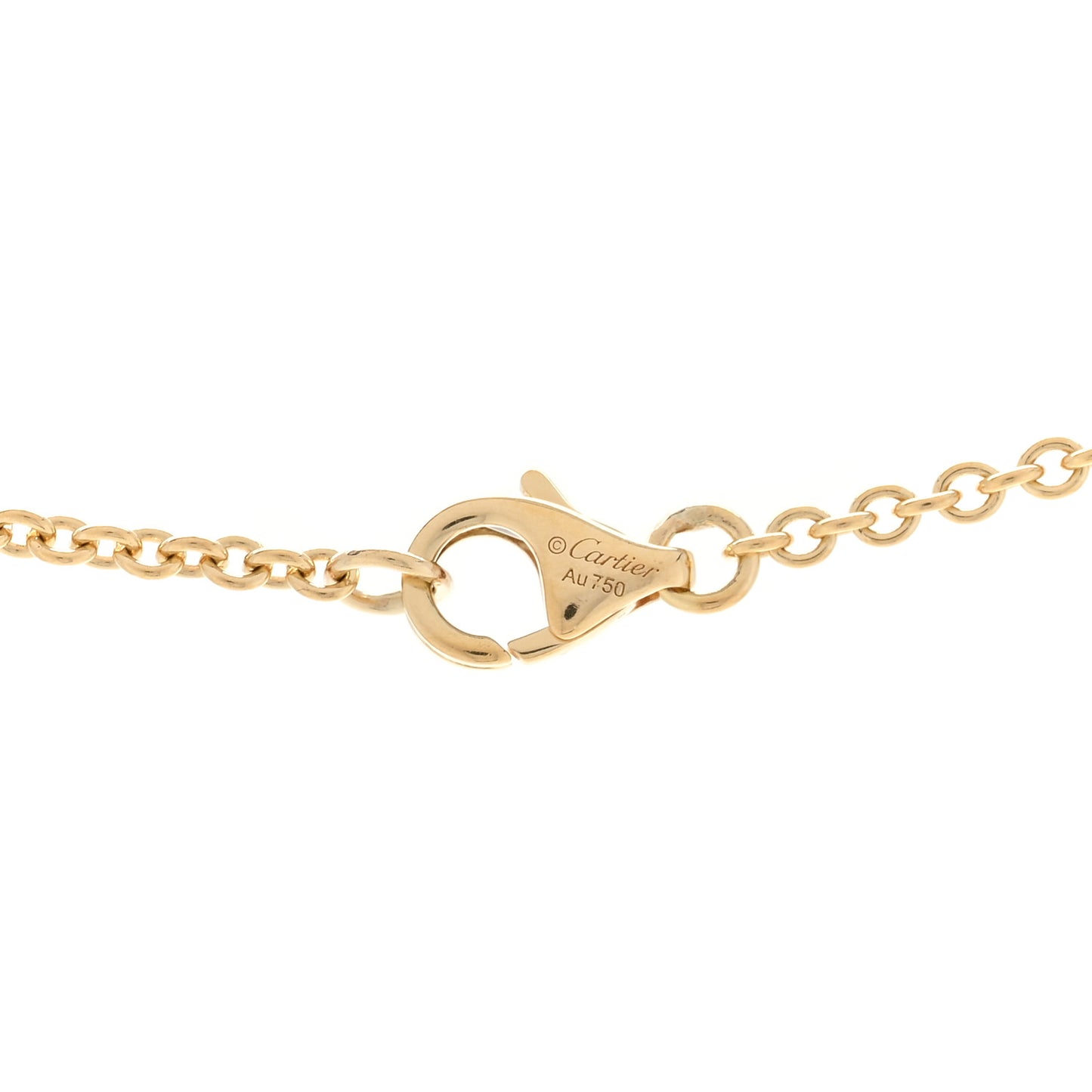 18K Yellow Gold Interlocking LOVE Necklace