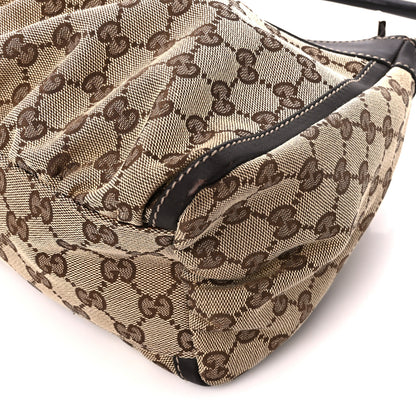 Gucci Monogram Medium D Gold Ring Hobo Dark Brown 11 of 11