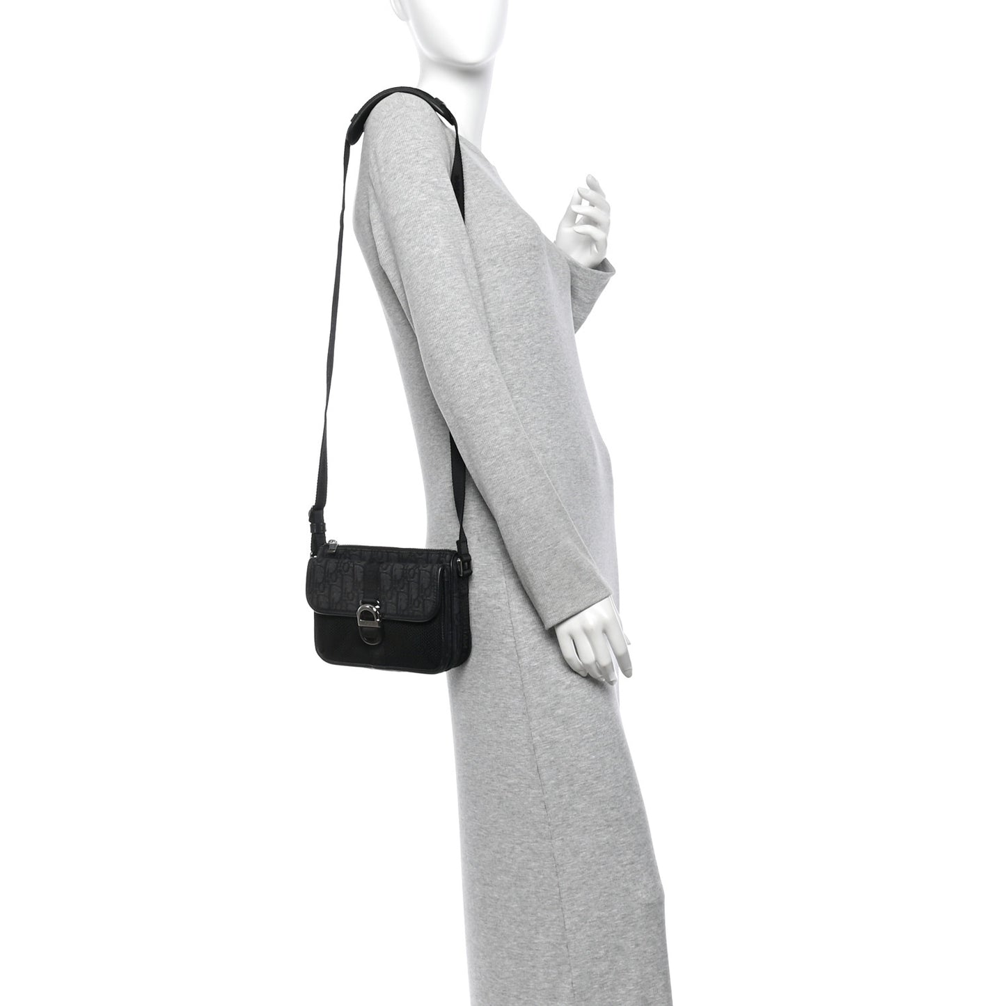 Oblique Jacquard Dior 8 Bag With Strap Black Multicolor