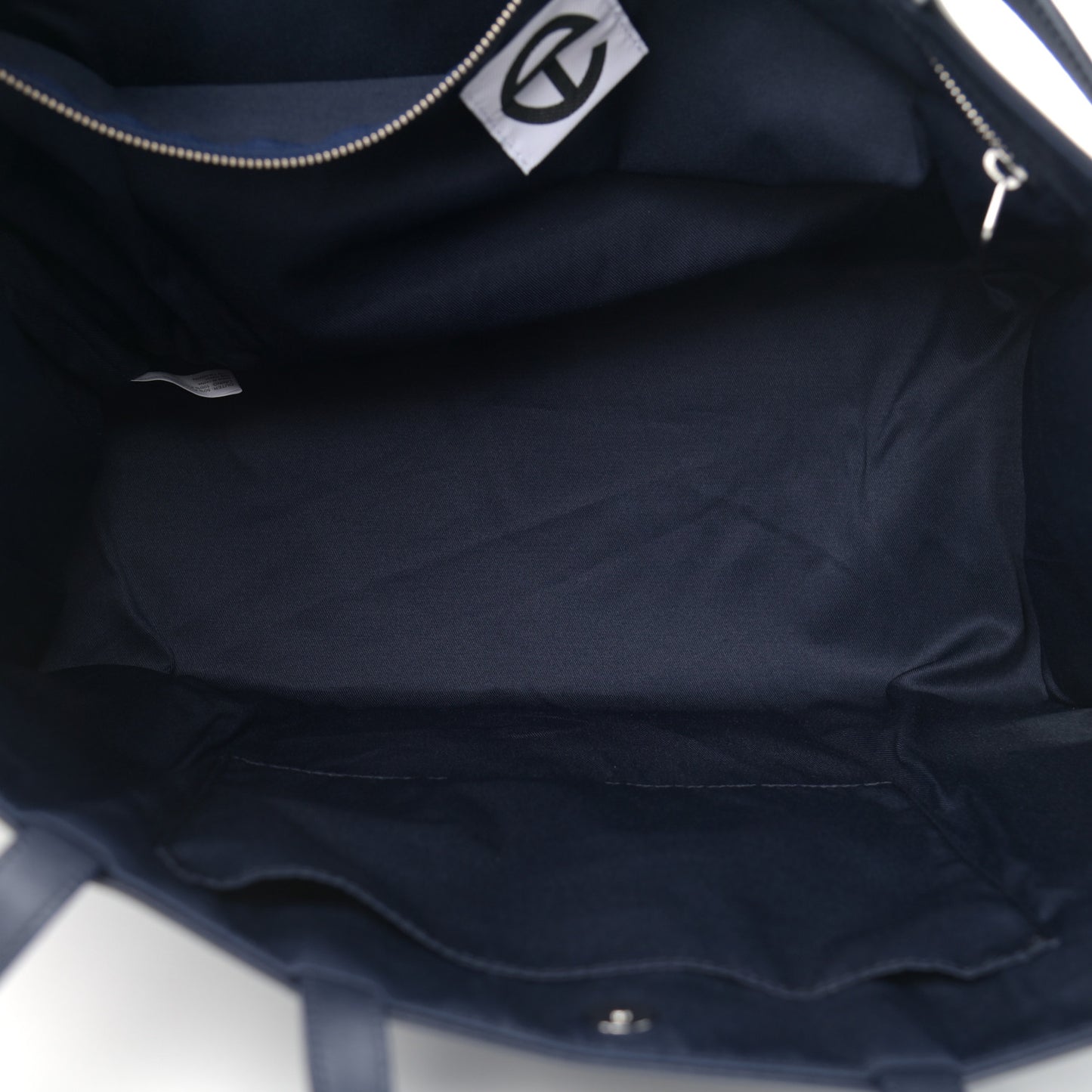 Vegan Leather Medium Shopping Bag Navy