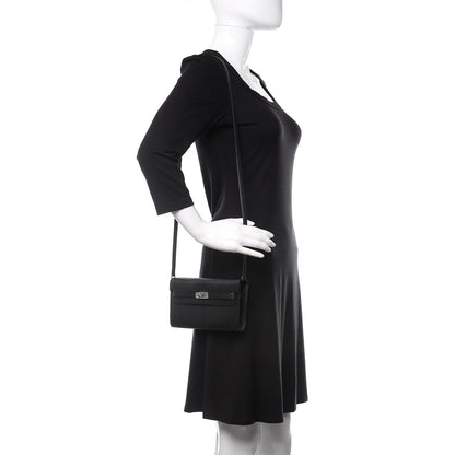 Hermes Chevre Mysore Kelly Wallet To Go Black 2 of 10