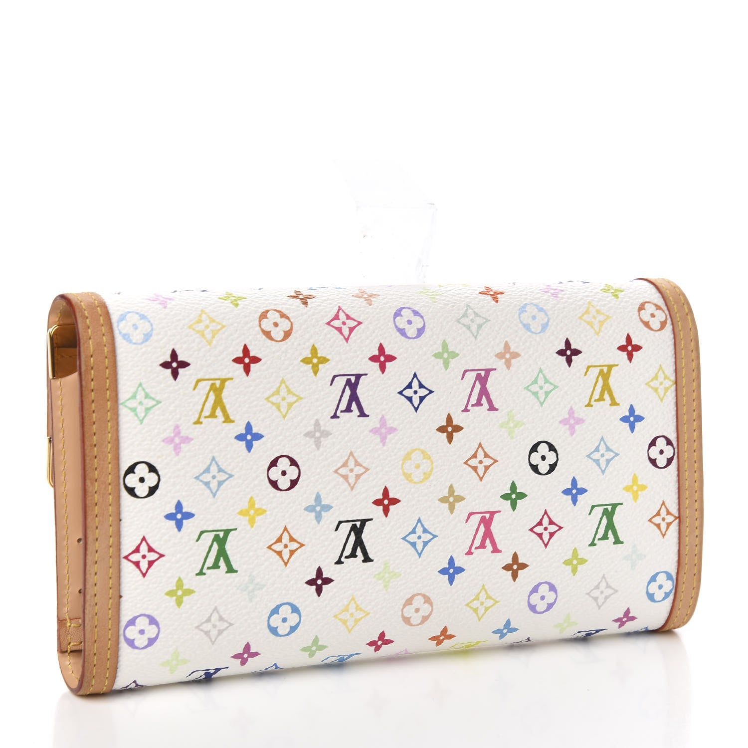 Louis Vuitton Monogram Multicolor Porte Tresor International Wallet White 2 of 6
