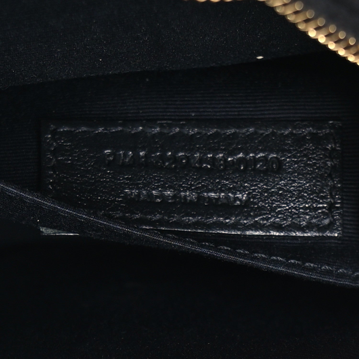 Saint Laurent Smooth Calfskin Suede Leopard Print Round Vinyle Camera Bag Black 7 of 10