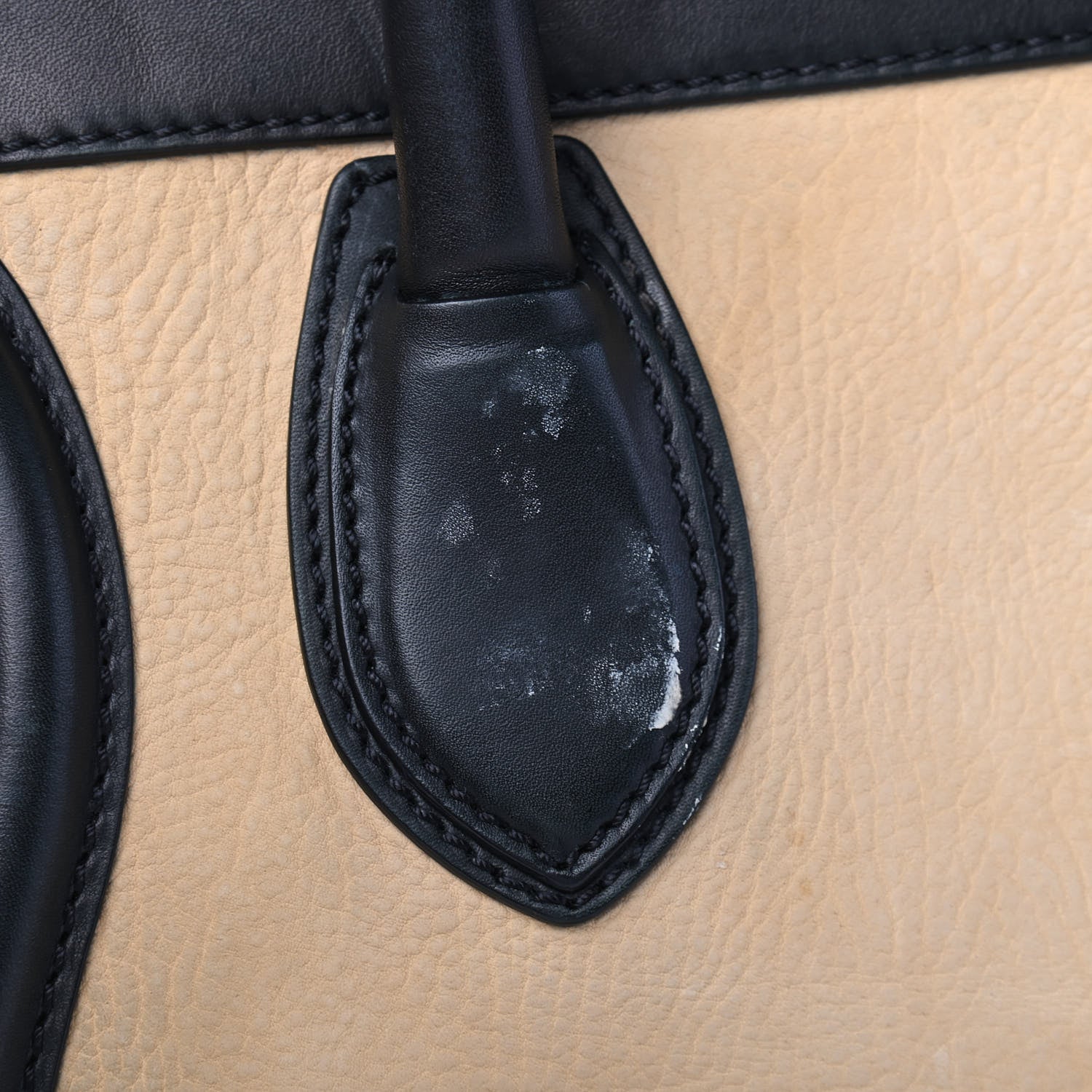 Celine Nubuck Elephant Calfskin Mini Luggage Navy Dune 11 of 11